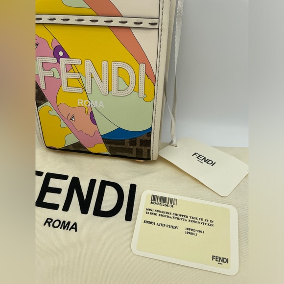 NEW FENDI MINI SUNSHINE FF SUMMER CROSSBODY TOTE BAG PURSE NWT AUTH! - Picture 7 of 16
